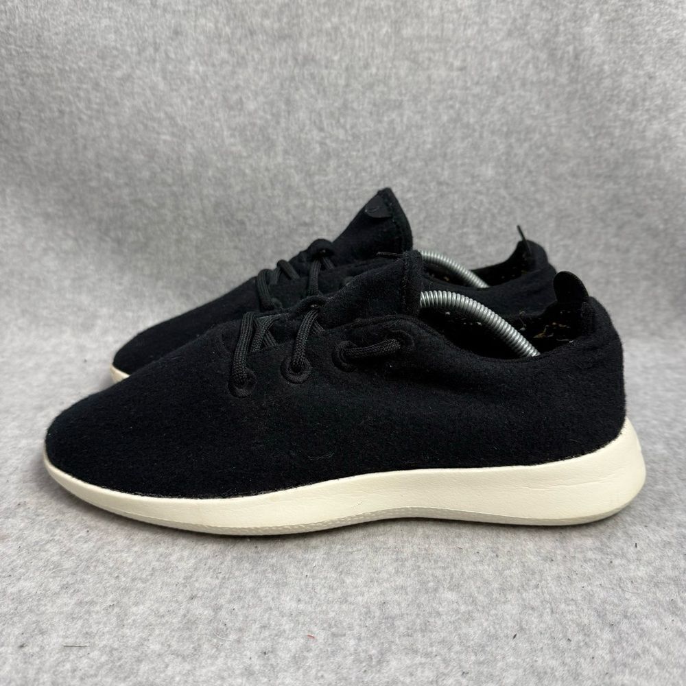Allbirds Wool Runners Shoes‎ Womens Size 10 Black White Low Top Casual Sneakers